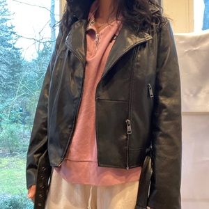 ELODIE Faux Leather Jacket
